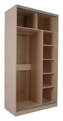 Рио 2-600* (полки справа) дуб млечный/крем фото Рио 2-600* (полки справа) дуб млечный/крем. Фото №2