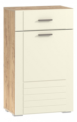 Тумба для обуви Livorno НМ 040.65 (фасад правый), Софт Панакота, Дуб Бунратти. Фото №1