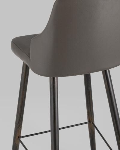 Стул барный Коналл экокожа таупе. Фото №8