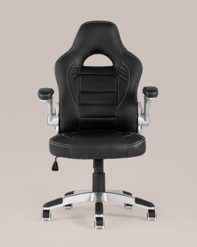 Кресло игровое TopChairs Genesis черное. Фото №5