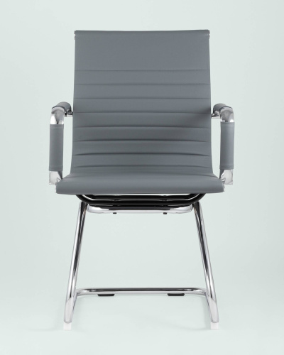 Кресло для посетителей TopChairs Visit серое. Фото №6