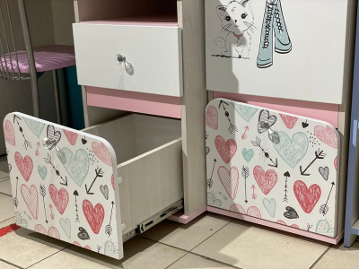 Стол письменный Малибу,древесина коричневая светлая ясень. Фото №4