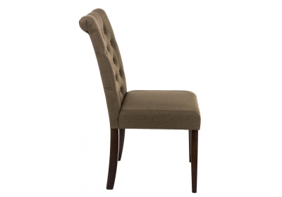 Стул деревянный Amelia dark walnut / fabric brown фото Стул деревянный Amelia dark walnut / fabric brown. Фото №3