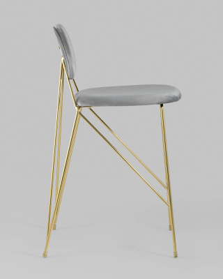 Стул Элис полубарный светло-серый. Фото