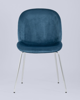 Стул Beetle маренго хромированные ножки. Фото №5