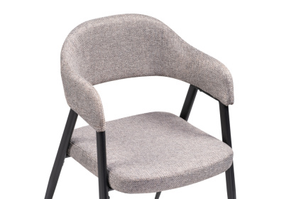 Стул на металлокаркасе Twin gray / black. Фото №5