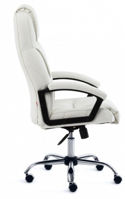 Кресло BERGAMO (хром) кож/зам, белый, 36-01 фото Кресло BERGAMO (хром) кож/зам, белый, 36-01. Фото №2
