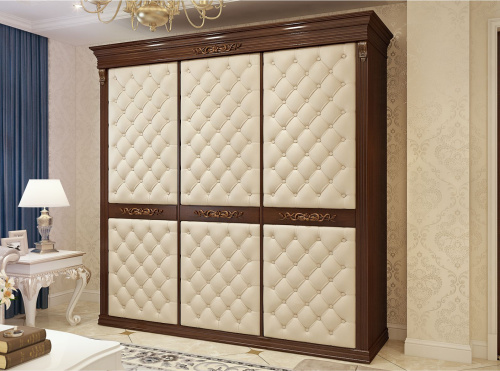 Шкаф-купе Благо Б 8.60-3/2 Классика 3-х ств. с каретной стяжкой. Фото №1