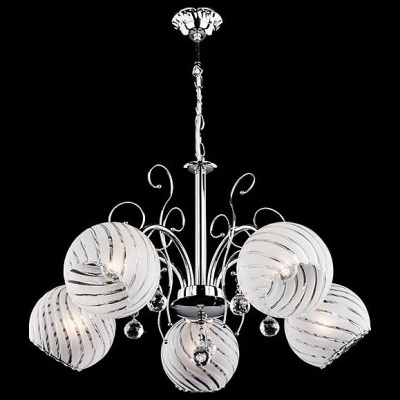 Подвесная люстра Eurosvet Lotos 30002/5 хром фото Подвесная люстра Eurosvet Lotos 30002/5 хром. Фото №2