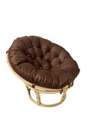 Кресло Папасан 23/01 с коричневой подушкой. Фото №4