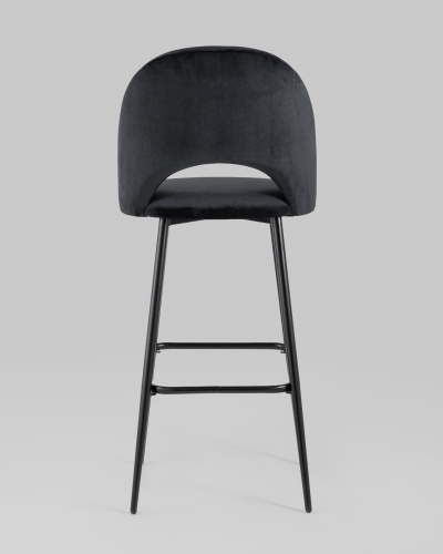 Стул барный Меган велюр черный. Фото №6