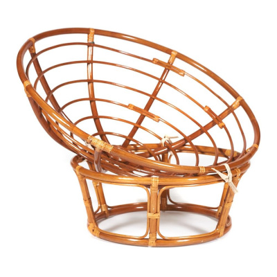 Кресло из ротанга Papasan 23/01 + Подушка Cognac фото Кресло из ротанга Papasan 23/01 + Подушка Cognac. Фото