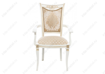 Стул деревянный Mariano молочное / патина. Фото