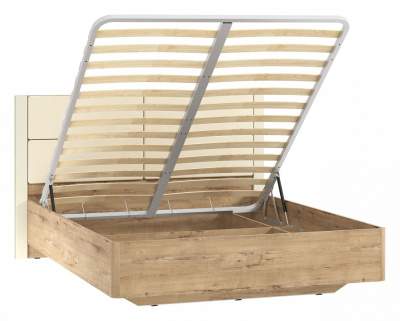 Кровать Livorno  НМ 040.52, к/з Бум милк, Софт Панакота, Дуб Бунратти фото Кровать Livorno  НМ 040.52, к/з Бум милк, Софт Панакота, Дуб Бунратти. Фото №2