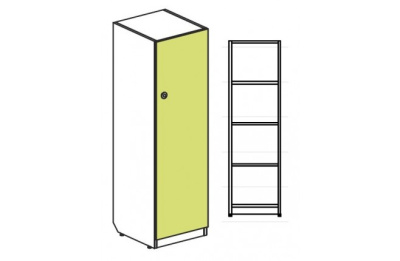 Шкаф для формирования второго этажа однодверный малый Силуэт. Фото №1