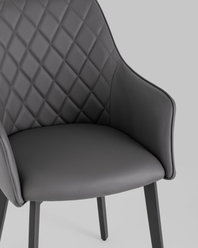 Стул Прайм экокожа серая. Фото №9