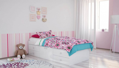 Кровать Polini kids Simple 3100 Н, белый фото Кровать Polini kids Simple 3100 Н, белый. Фото №5