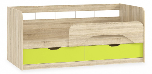 Акварель НМ 039.04 М1 Кровать Лайм, Дуб Сонома. Фото №1