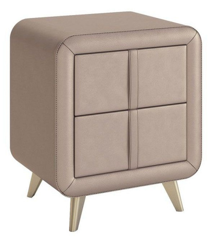 Тумба прикроватная Софи, (480х370х580) бронза (экокожа). Фото №1